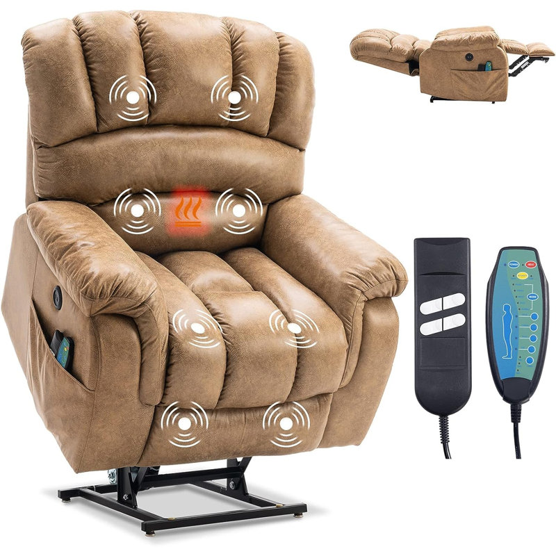 Grand fauteuil inclinable à deux places avec couchette et plateau chauffant Latitude Run®, Sable