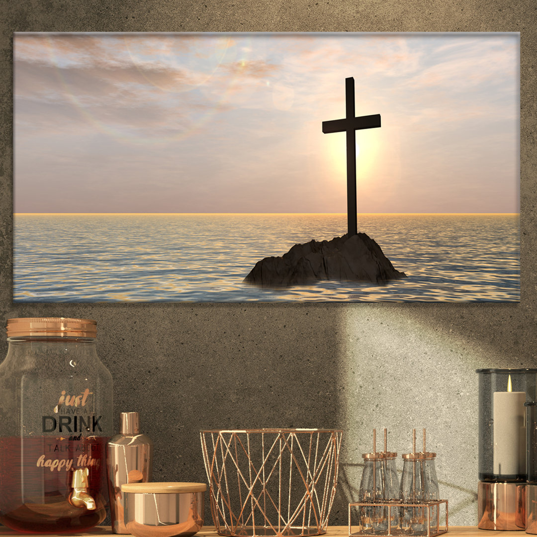 " Jesus Christian Cross " East Urban Home