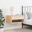 Bedside Table 50 X 32.5 X 24 Cm Solid Pine Wood-2007055135