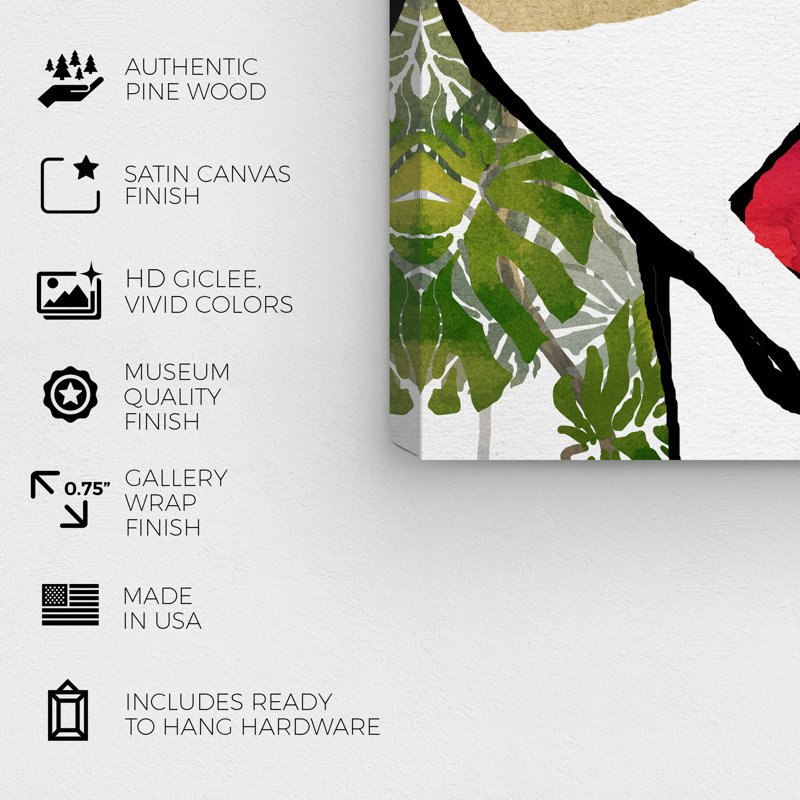 «Ready for the Jungle», impression encadrée, H 12 po x l 12 po x P 0,75 po, Toile tendue