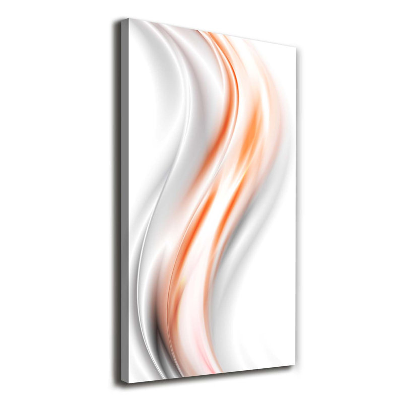 Atherine Waves Abstraction - Wrapped Canvas Print