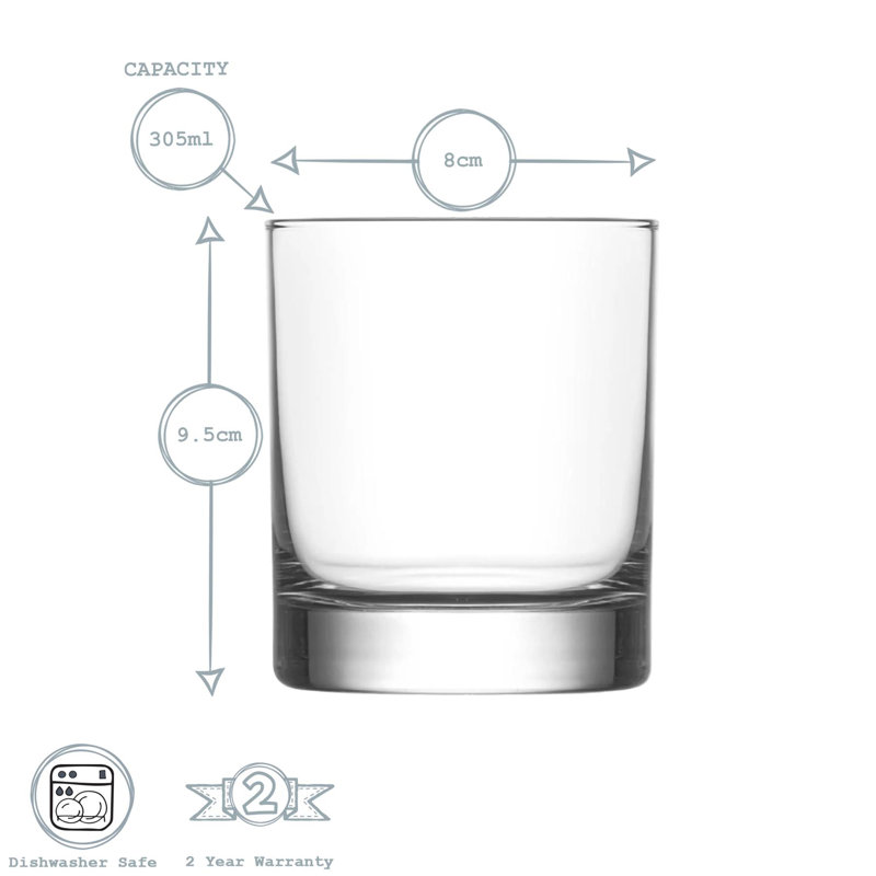 305ml Whiskey Glass, 12