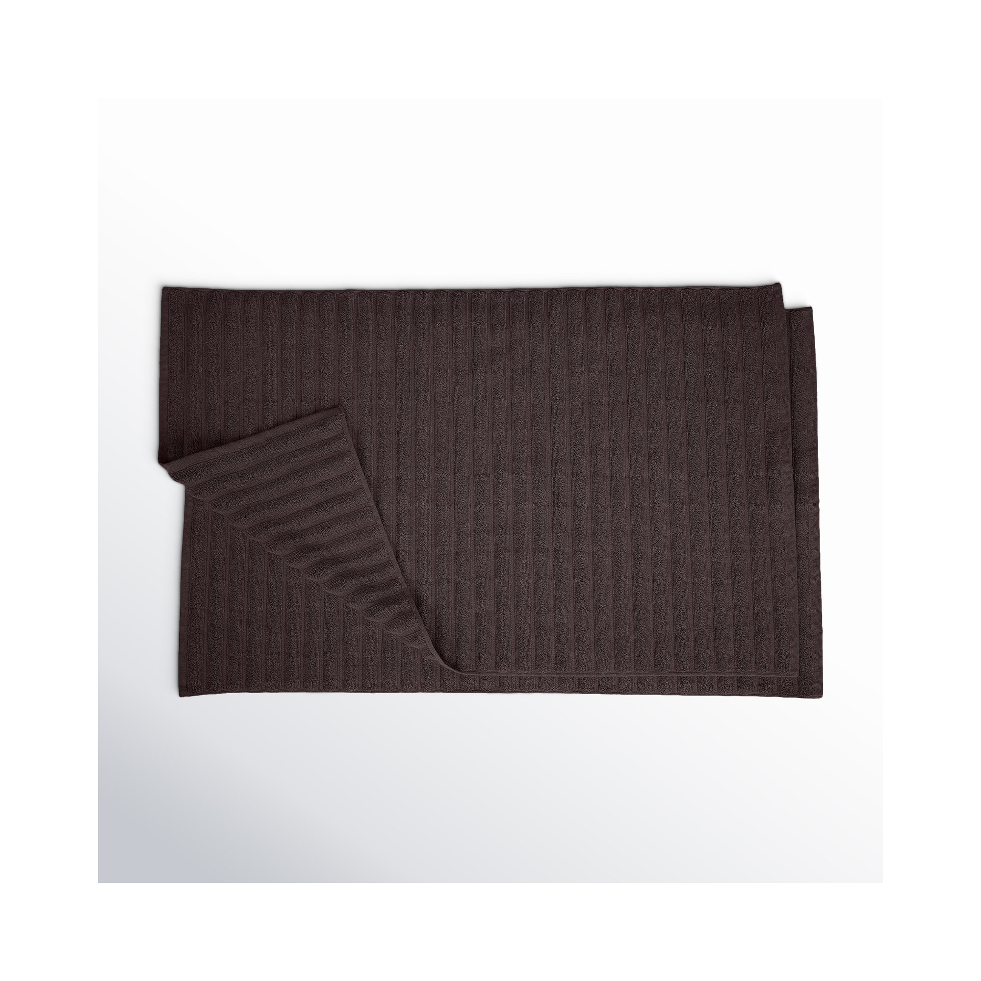 Pardue Cotton Bath Mat, Solid Color, Black