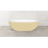 Barcelona 70.875" x 34.125" Freestanding Soaking Bathtub in Volcanic Limestone with Overflow Hole