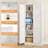 Storage Cabinet With Adjustable Shelves-Metal Home Kitchen Pantry Cabinets With Doors,Organization Locker For Cupboard/Bedroom/Dining/Living/Bathroom/Office/Garage Room-702735811