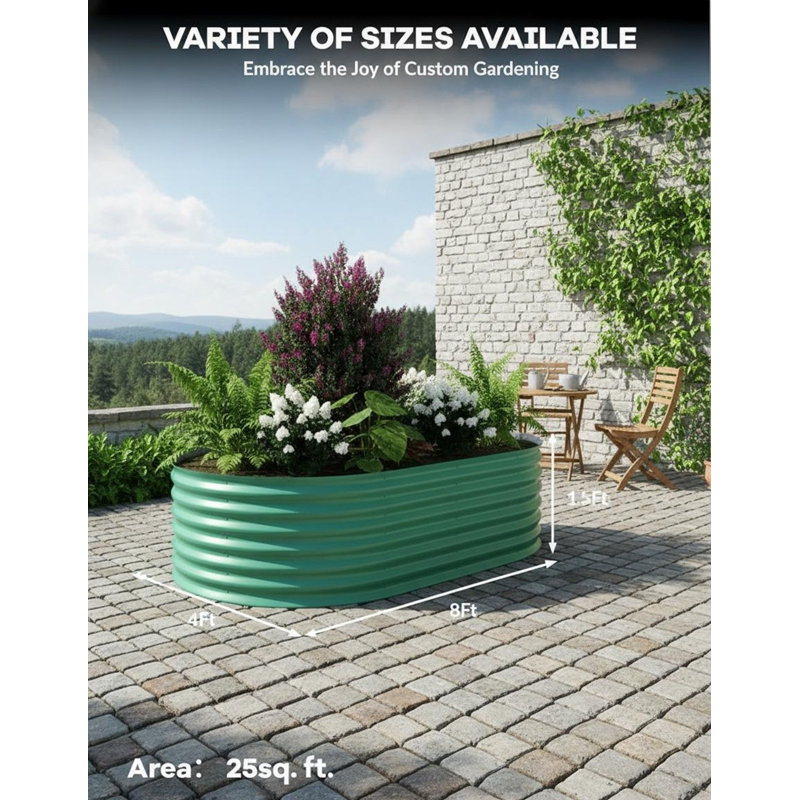 2 lits de jardin surélevés robustes, 94.5" H x 47.2" W x 17.7" D