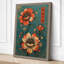 Flowers with Eastern Text Botanical - Wrapped Canvas-1989914434-1989914458