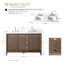 Meuble-lavabo double 54 po avec plateau en marbre-107663215-107663221-107663223