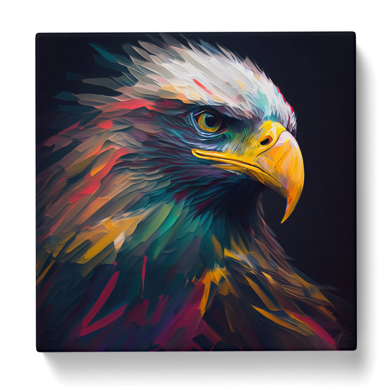 Eagle Abstract Art - No Frame Print, 35cm H x 35cm W x 3cm D