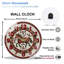 Horloge murale festive 12 po