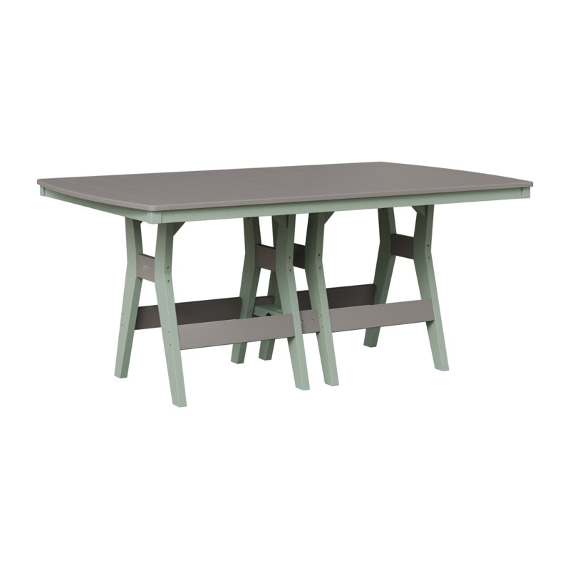 Table de bar rectangulaire 72 po Berlin Gardens Harbor, Écume de mer, écume de mer, H 38,87 po x l 72 po x P 44 po