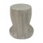 Table d'appoint creuse, texture semblable au bois