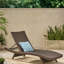 Chaise longue d'extérieur - Pe avec structure en aluminium, détails faits à la main, profondeur 79,25 po x l 27,04 po, hauteur 15,19 po, sans assemblage, fabriqué à la main, assemblage, P l
