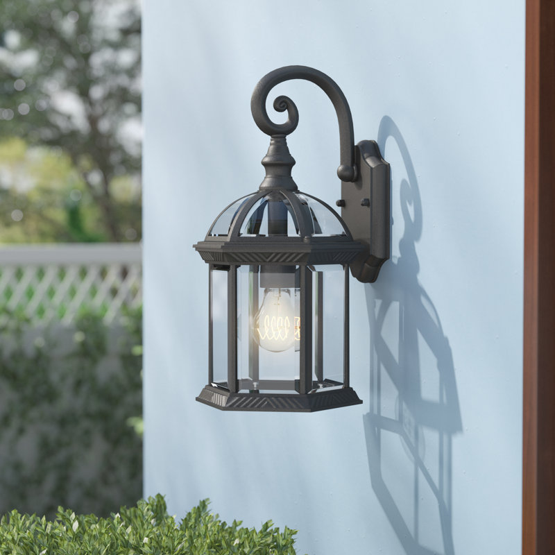 Caroline Aluminum Wall Light, Painted Black