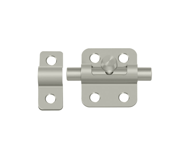 Boulon 2 po Deltana 2BBU15; finition nickel satiné, Nickel satiné