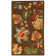 Hollander Floral Handmade Tufted Wool Brown Area Rug