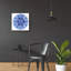 Bungalow Rose «Star Circle Blues» par Andrea Strongwater, art mural en verre acrylique-2072511213