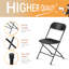 Ensemble de chaises pliantes en plastique / résine Latislaw-745891710