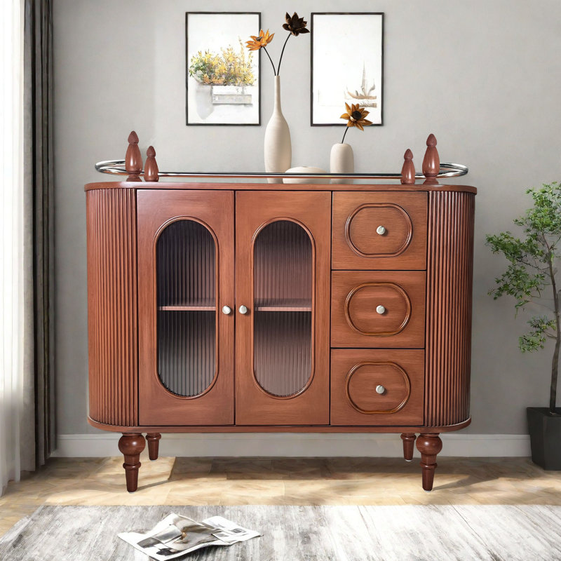 Addileigh Sideboard, 35.43" H x 47.24" W x 15.75" D, Brown 2