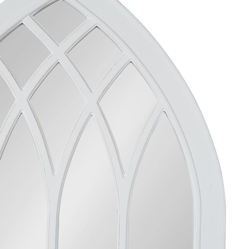 Escalona Engineered Wood Flat Mirror, 36" x 24", White