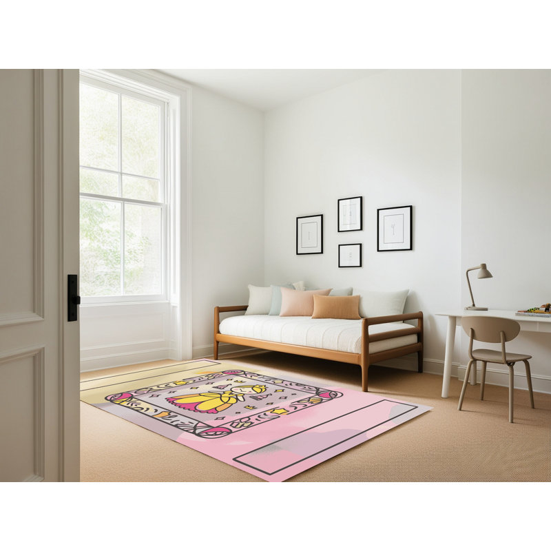 Tapis fantaisie East Urban Home, Rectangulaire 2 pi x 3 pi