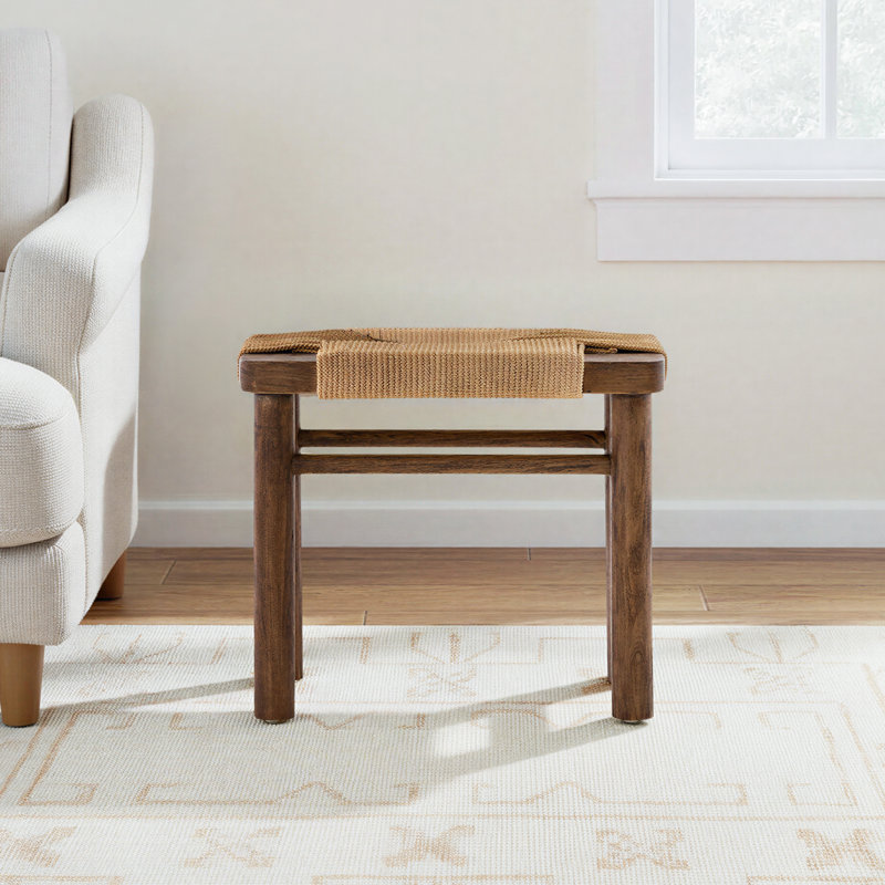 Kennebunk Solid Wood Accent Stool