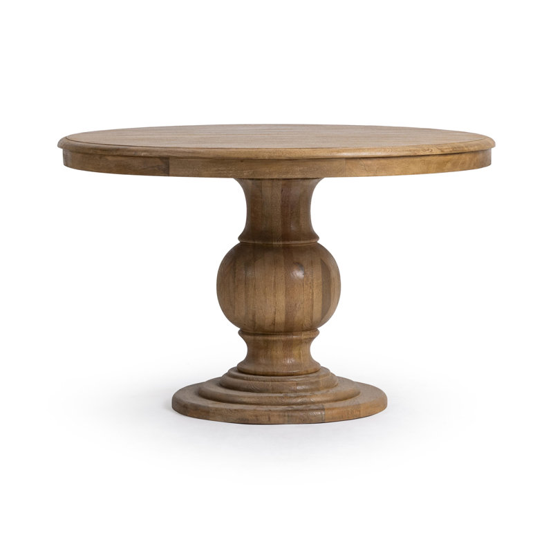 Brookside Solid Wood Round 48 in Dining Table, 30" H x 48" L x 48" D