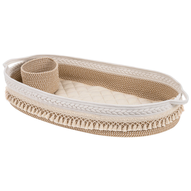 Matelas à langer Lancaer, Blanc et brun