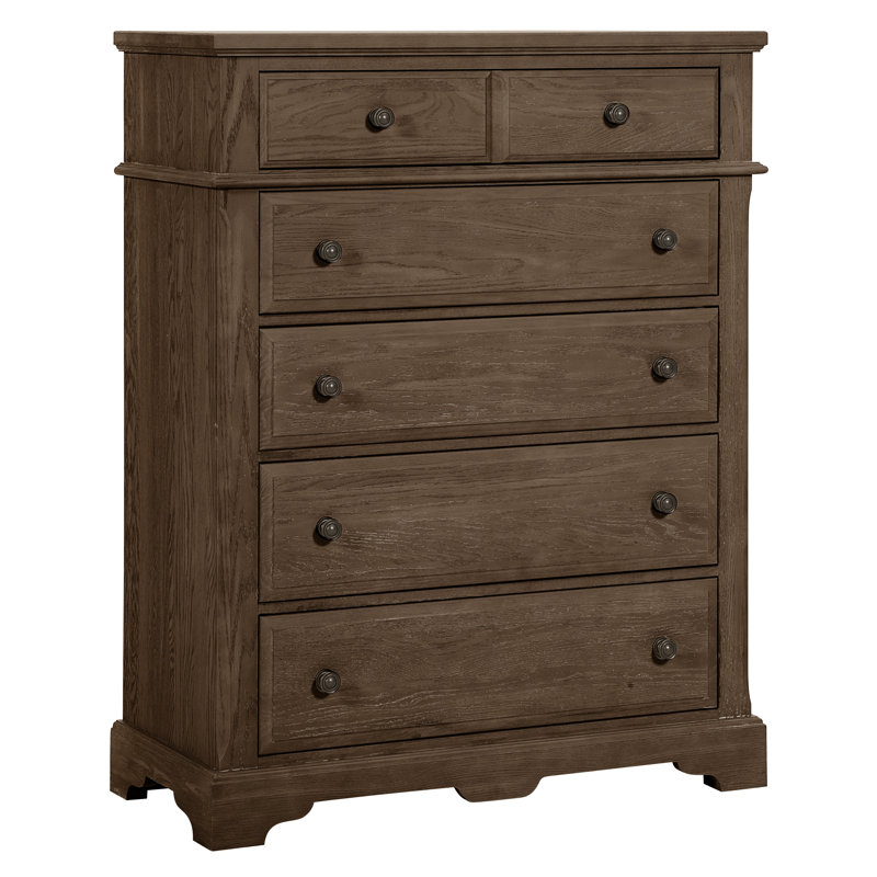 Commode en bois massif 6 tiroirs Millers, Pavé