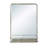 Metal Framed Wall Mirror with Shelf-1696030119