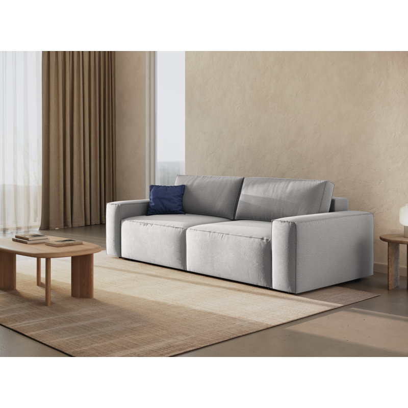 Biles 3 Seater Sofa Bed, Light Grey