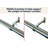 Dedman 100% Stainless Steel Single Curtain Rod-1823194050-1823194060