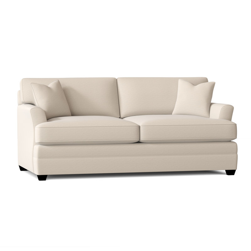 Harriss Upholstered 76'' Sofa, Bayou Natural Canvas