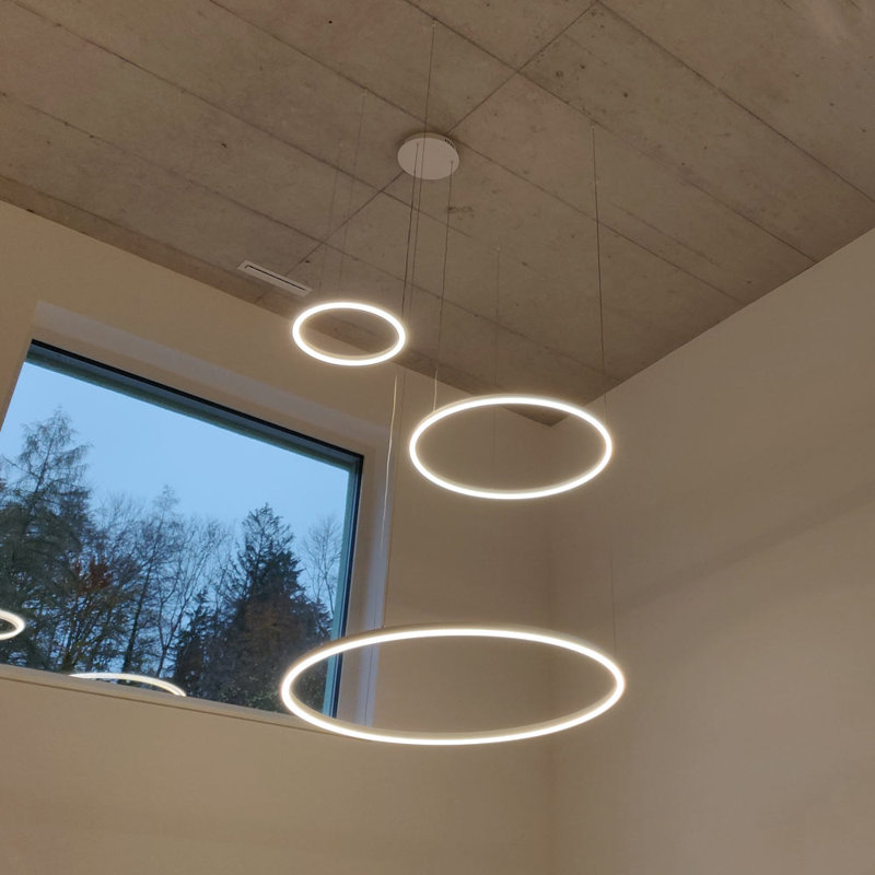 Ring 80 LED Pendant Dimmable, Chrome
