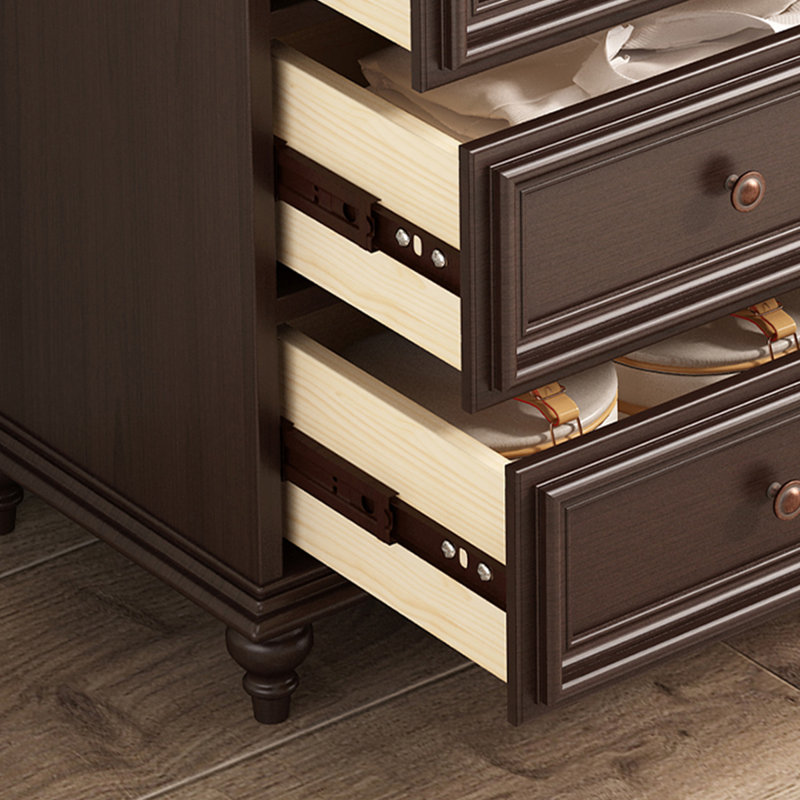 Buffet décoratif en bois de noyer foncé