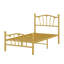 Structure de lit en forme de métal - Plateforme pour enfants - Support de lattes robuste - Rangement sous le lit-2109772410-2109772411