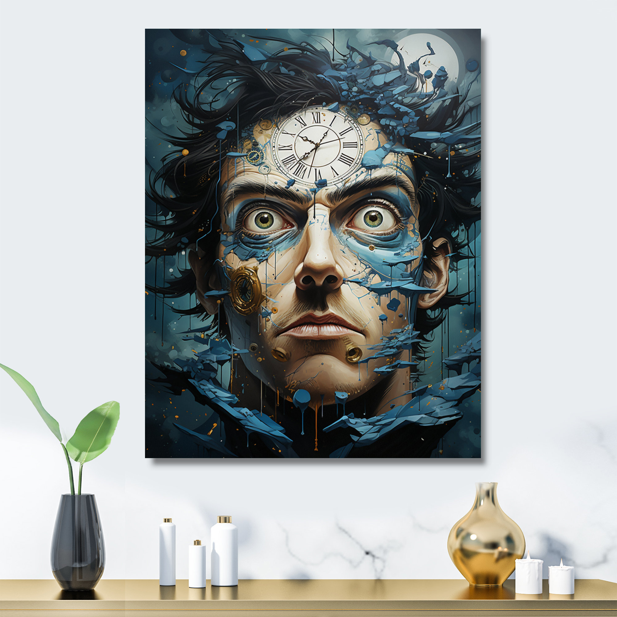 Trinx Time Machine Superheros Portrait - Man Metal Art Print - Wayfair ...