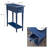Coastal Solid Wood Narrow Side Table-85216395