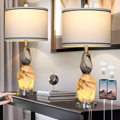 Belwood Glass USB Bedside