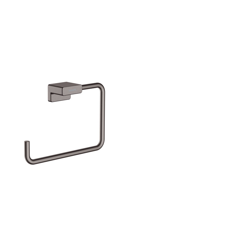 hansgrohe AddStoris Towel Ring, Brushed Black Chrome