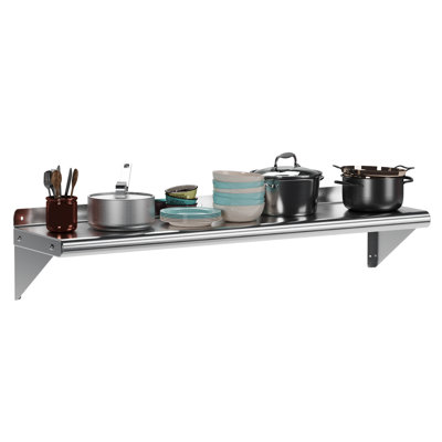 Stainless Steel Wall Mounted Shelving Unit