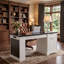 Bureau cannelé moderne 55 "avec prise de courant et armoire de rangement, blanc-1011881489