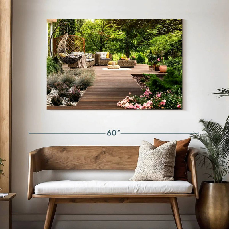 Kerrick Wooden Garden Deck, 32" H x 48" W
