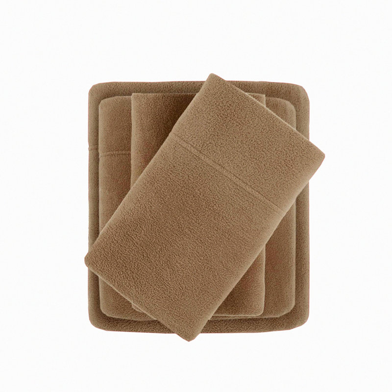 CozyChill Micro Fleece Sheet Set - Deep Pocket - Cold Season Bedding - True North Warmth - 3 Piece - Matching Pillow Case