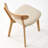 Solid Oak Upholstered Dining Chair with Removable Cover - Set of 4-635084401-635084402-630990357