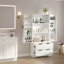 Armoire de cuisine 72 po avec 2 grands tiroirs et 8 portes à épices, organisateur de rangement autoportant pour salle de bain-1470016679