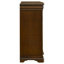 Commode de chambre à coucher 11 tiroirs Adrio brun cerise