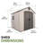 Lifetime High-Density Polyethylene (Plastic) Outdoor Storage Shed with Steel-Reinforced Construction-112964584