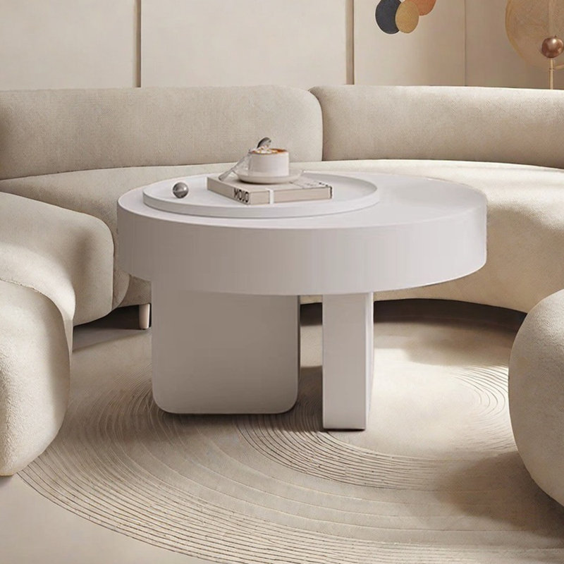 Table basse moderne de style crème