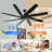 72 Inch Ceiling Fans No Light With Remote Control